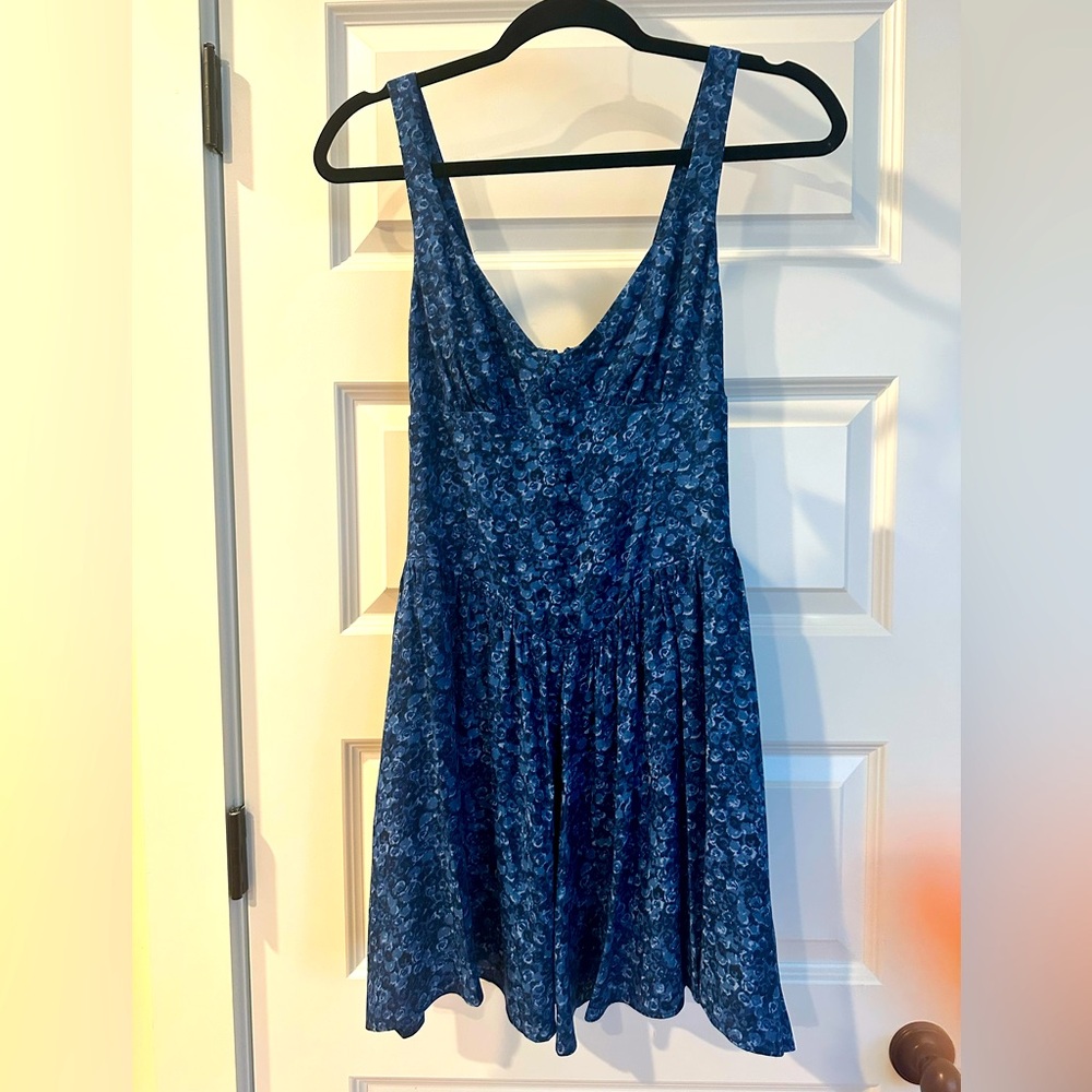 Reformation Midnight Blue Floral Dress